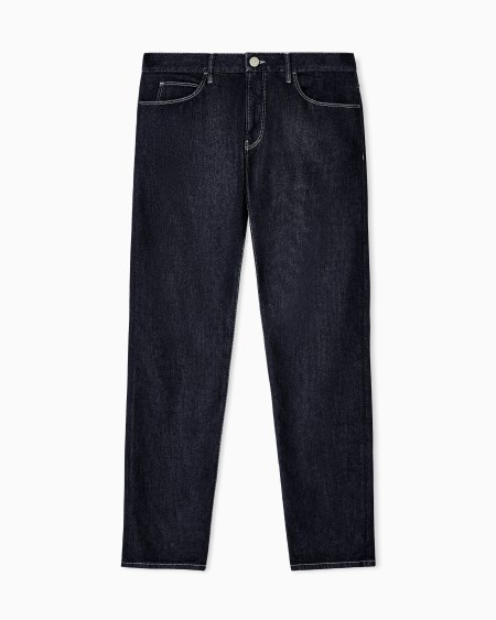 a|x armani exchange Five-pocket regular-fit trousers in ASV cotton and modal