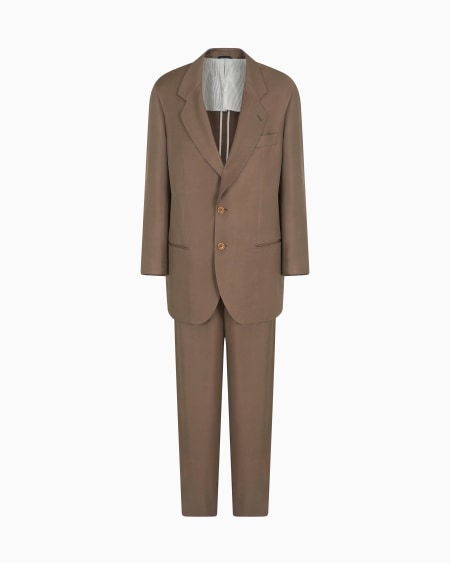 a|x armani exchange Heritage Line cupro single-breasted suit