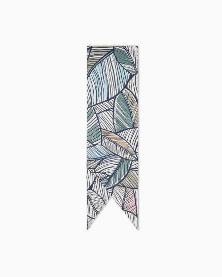 a|x armani exchange Printed silk scarf
