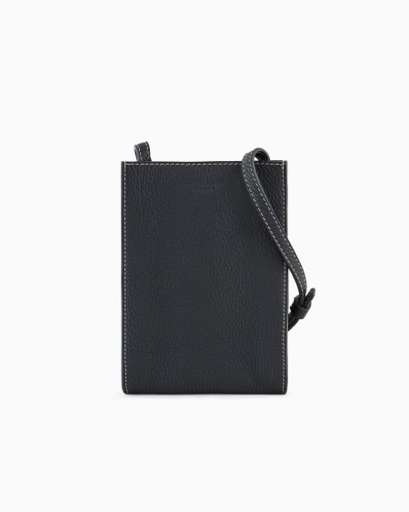 a|x armani exchange Pebbled leather smart phone case