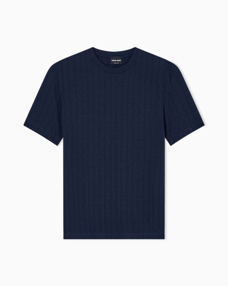 a|x armani exchange ASV stretch cashmere and viscose-blend crew-neck T-shirt