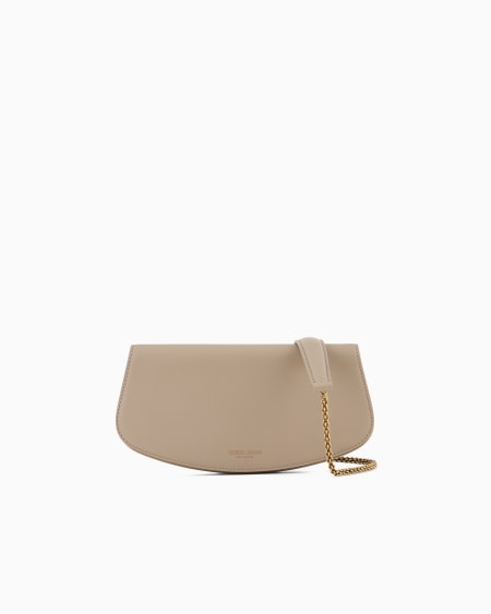 a|x armani exchange Small leather shoulder clutch bag