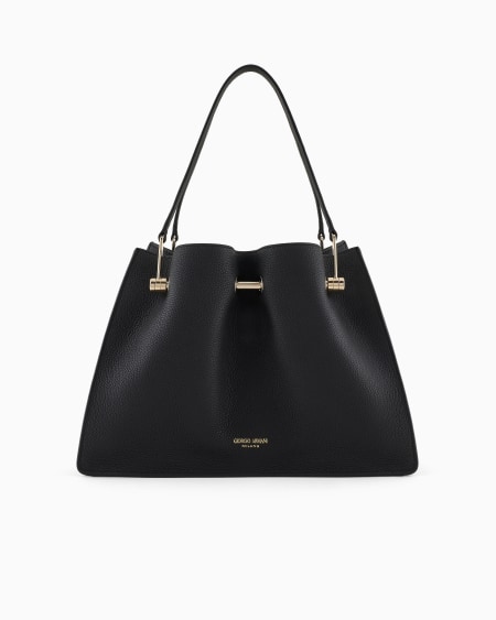 a|x armani exchange Small suede shopper bag