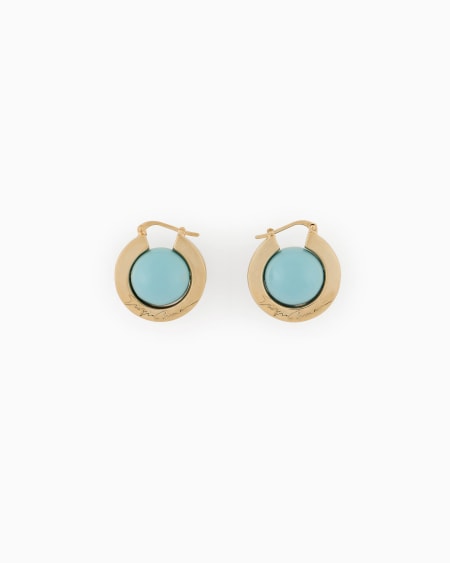 a|x armani exchange Metal earrings with resin spheres