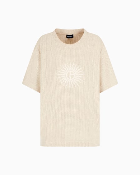 a|x armani exchange Cotton T-shirt with embroidery