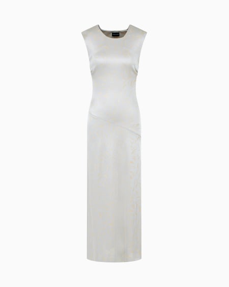 a|x armani exchange Jacquard viscose-jersey midi dress