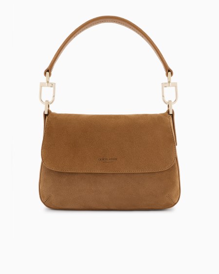 a|x armani exchange Small la Prima Soft suede handbag