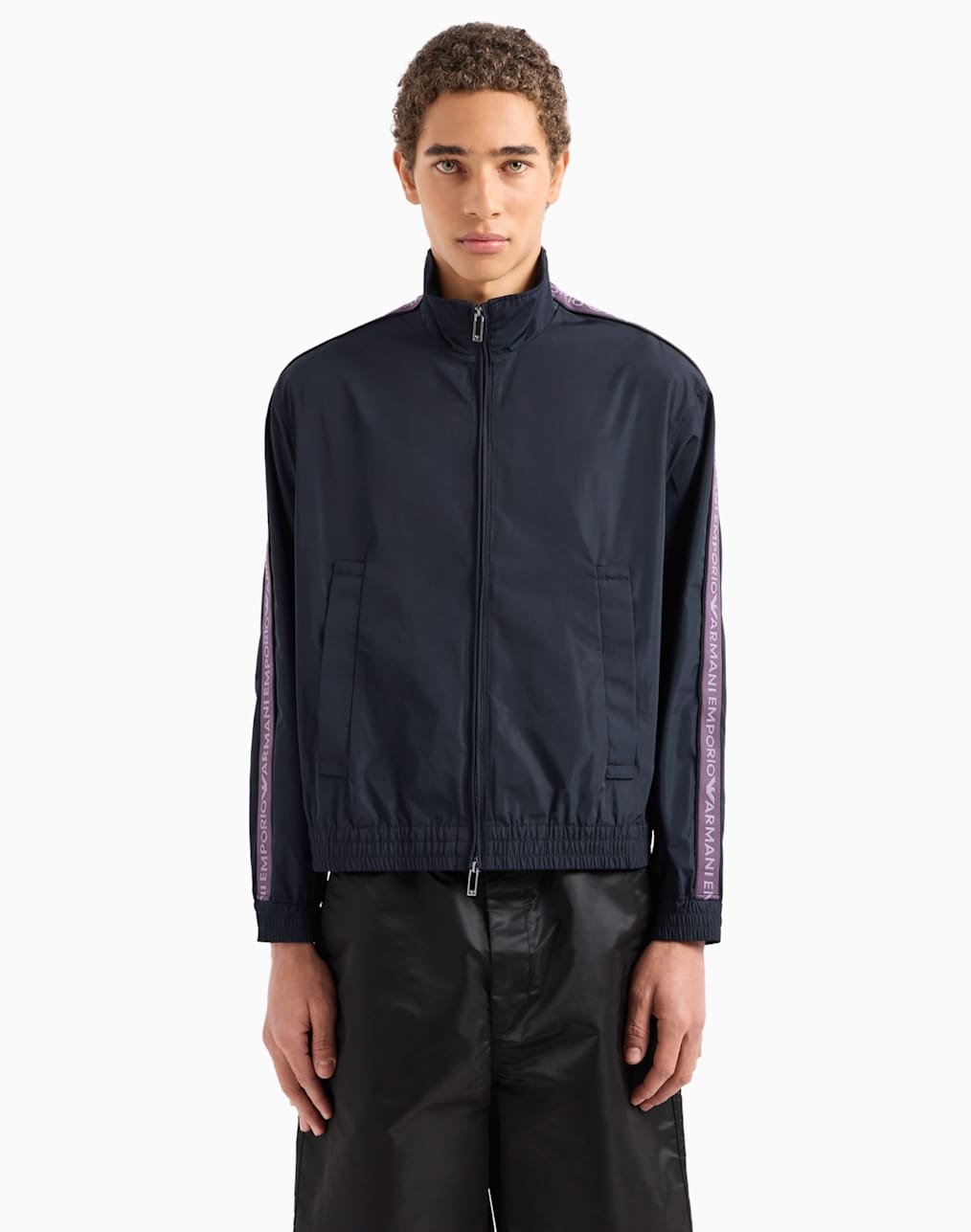 Semi-aniline nappa lambskin blouson with full-length zip | Emporio