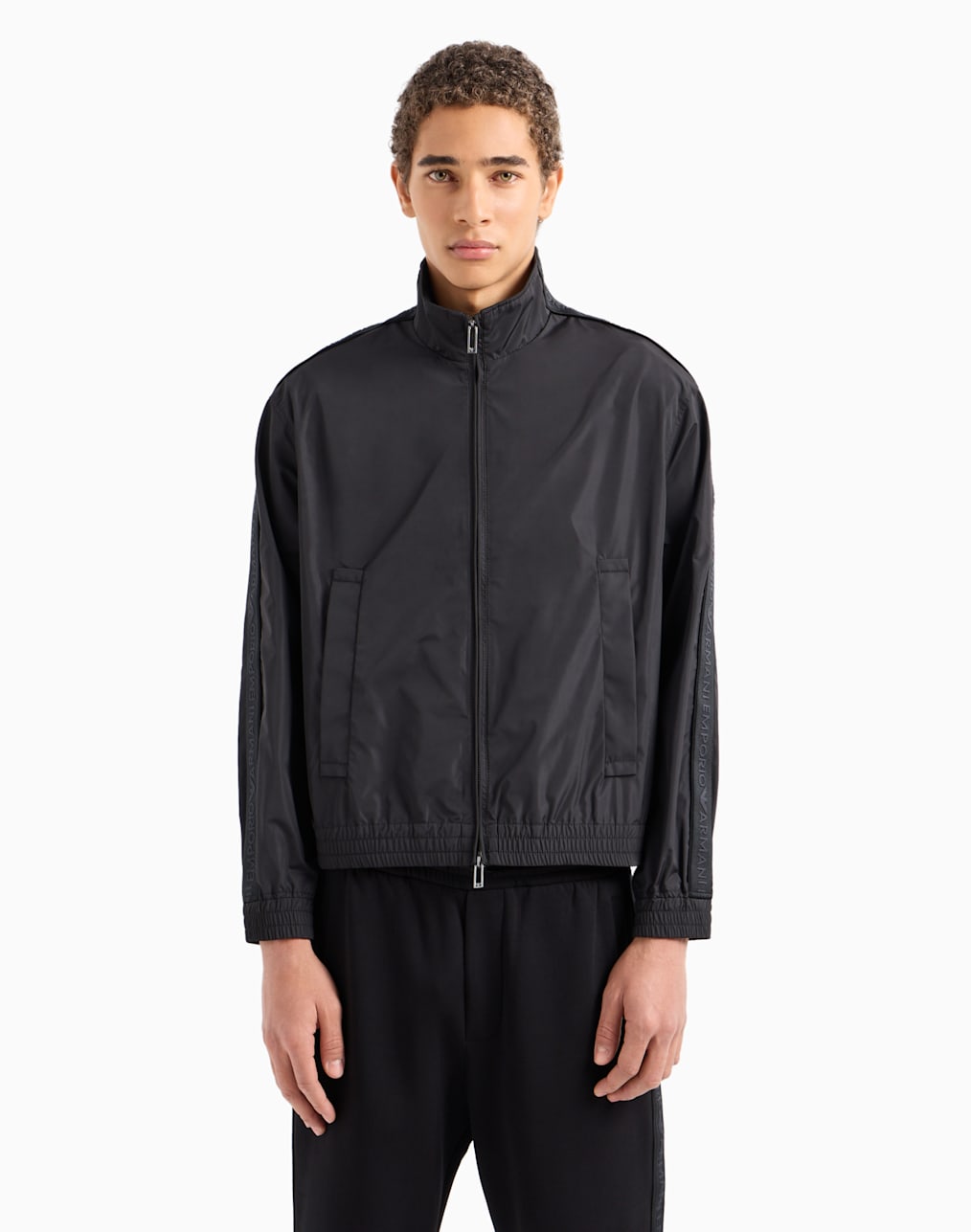 Semi-aniline nappa lambskin blouson with full-length zip | Emporio