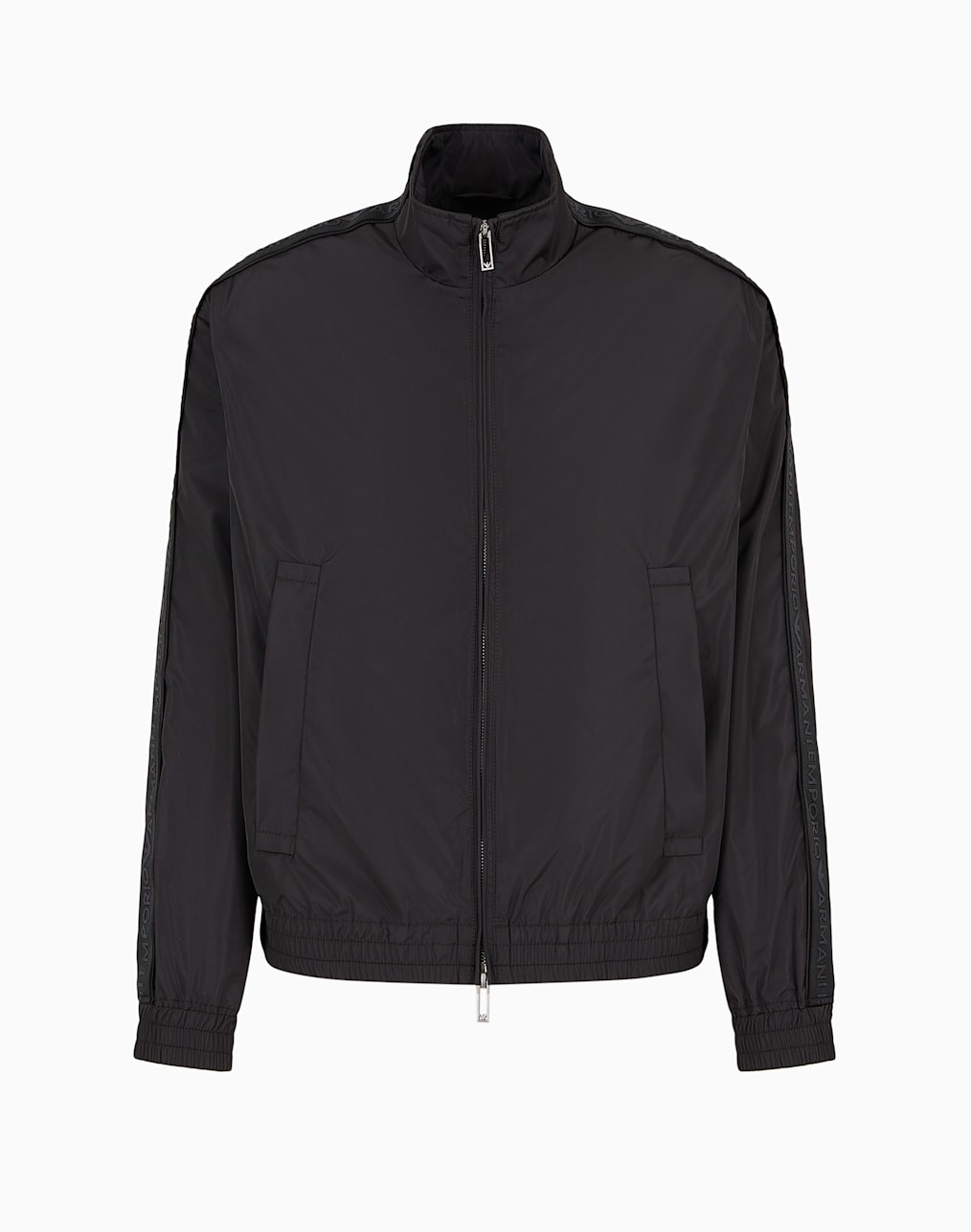 Emporio Armani ジャケット Semi-aniline nappa lambskin blouson with full-length zip | Emporio