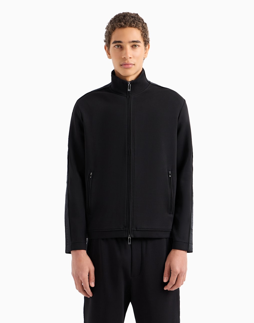 Semi-aniline nappa lambskin blouson with full-length zip | Emporio