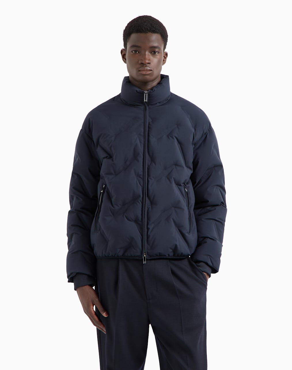 ASV Travel Essentials recycled nylon padded jacket | Emporio Armani US