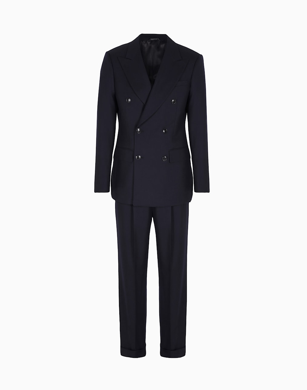 Napoli Line linen canvas double-breasted suit | Giorgio Armani US