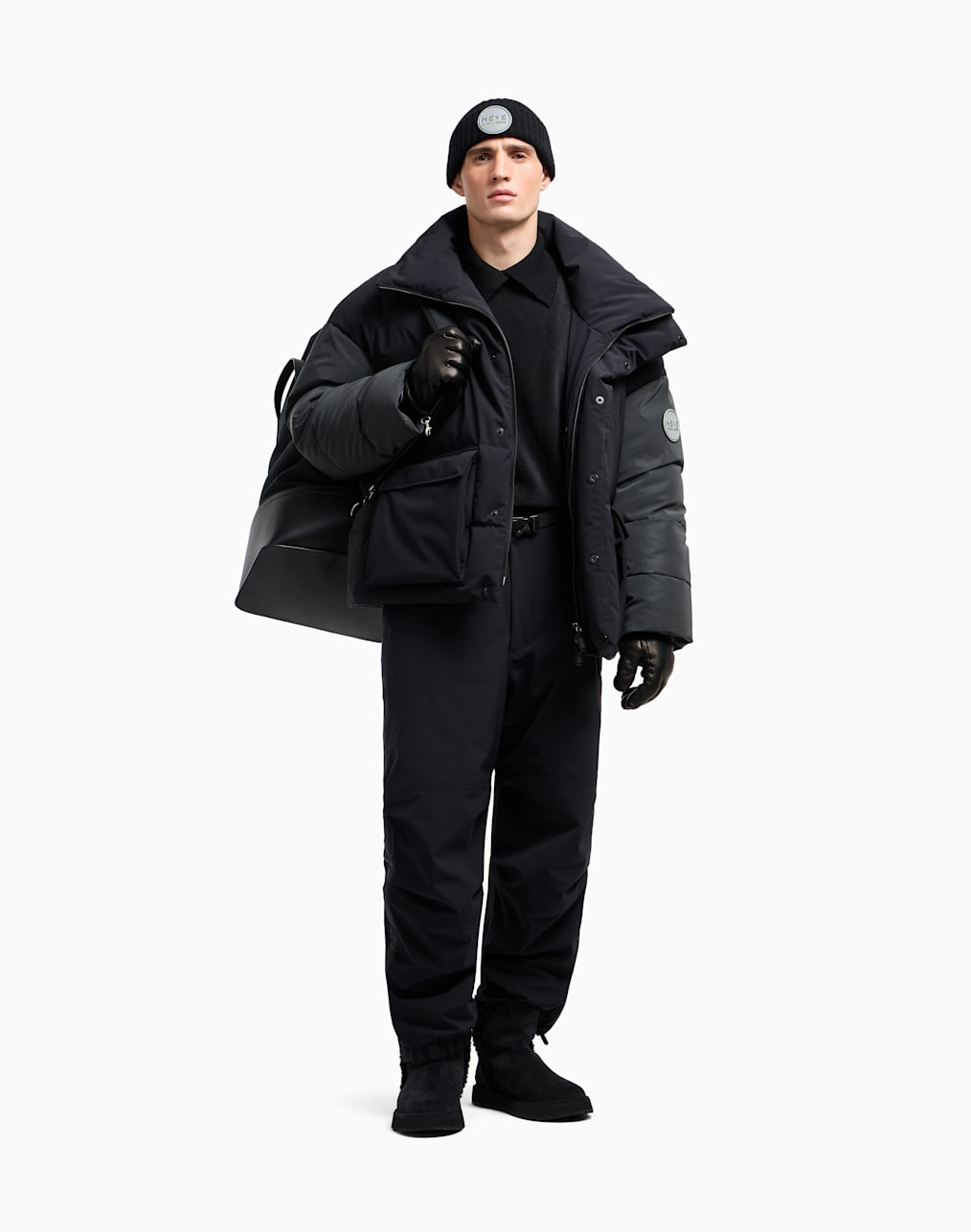 Neve padded jacket in blue - Giorgio Armani | Mytheresa