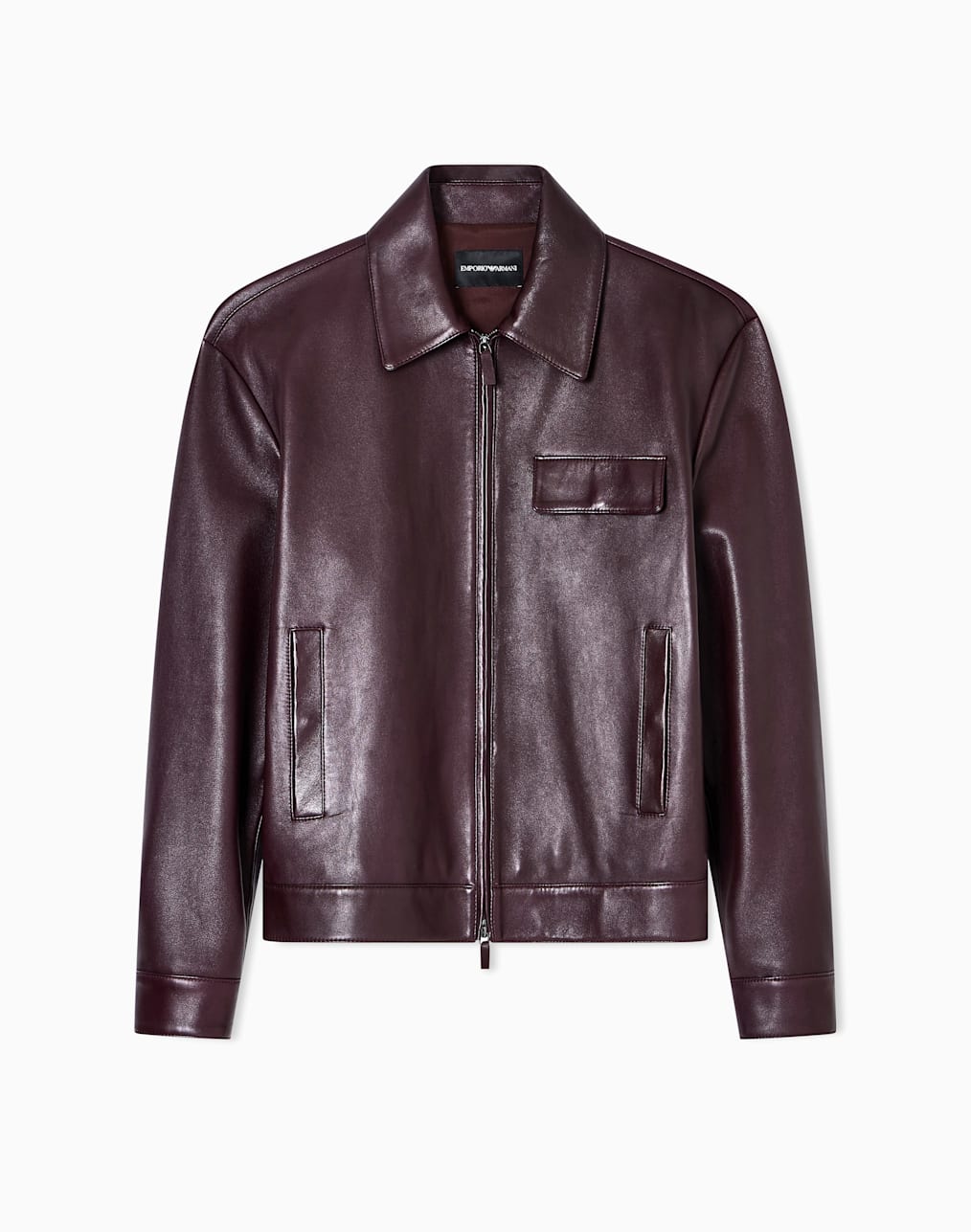 Nylon blouson with logo embroidery | Emporio Armani US