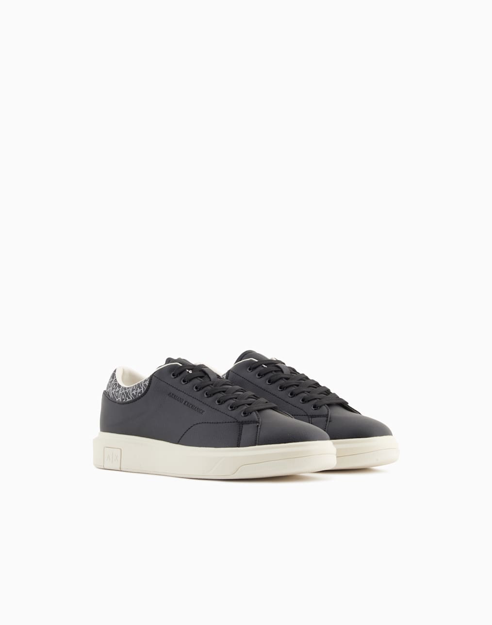 Leather sneakers with elastic | Armani Exchange US