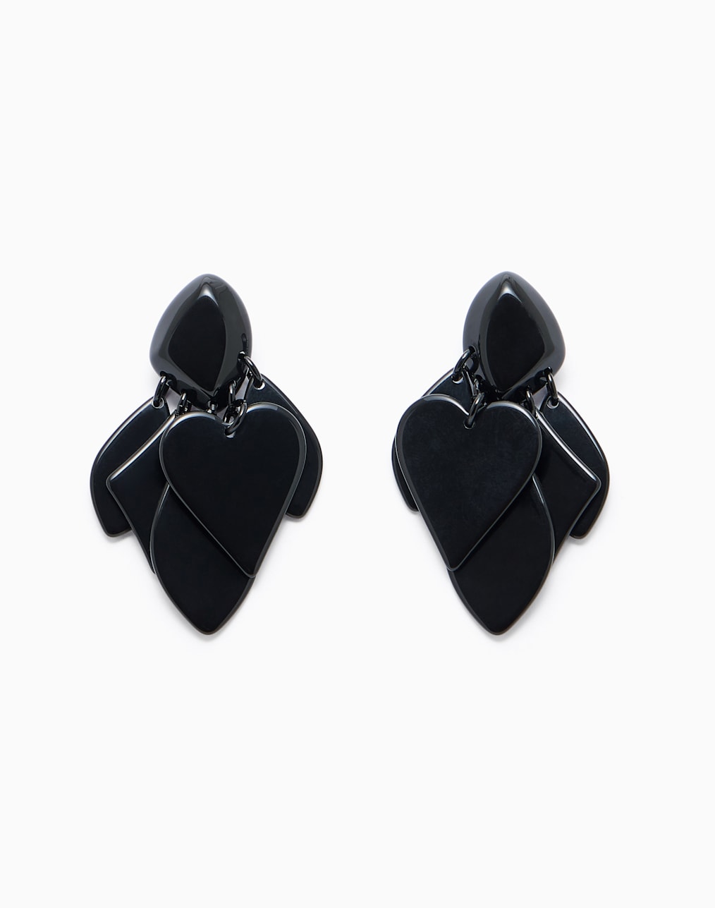 jeu-de-cartes-ペンダントピアス-ブラック--emporio-armani