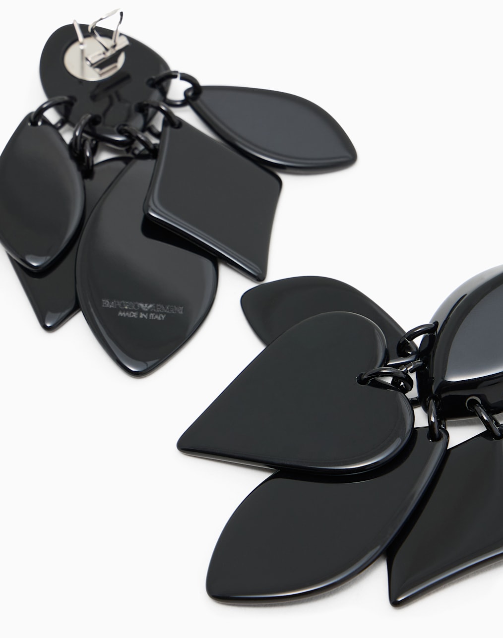 jeu-de-cartes-ペンダントピアス-ブラック--emporio-armani