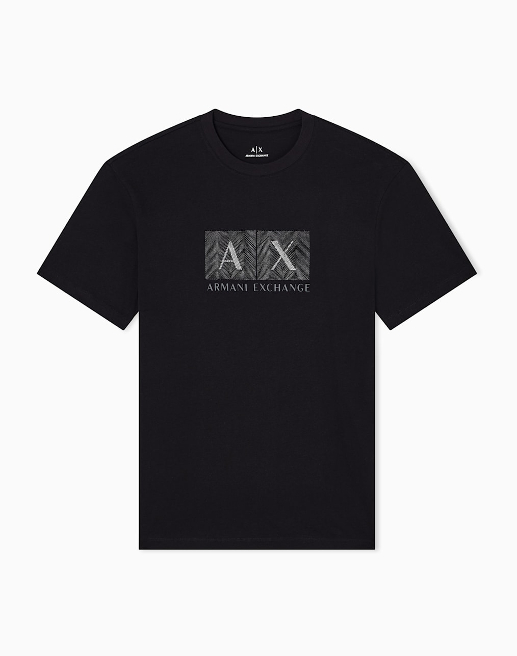 ARMANI EXCHANGE ジップデザイン Tシャツ ブラック XS Cotton T-shirt with graphic application | Armani Exchange US
