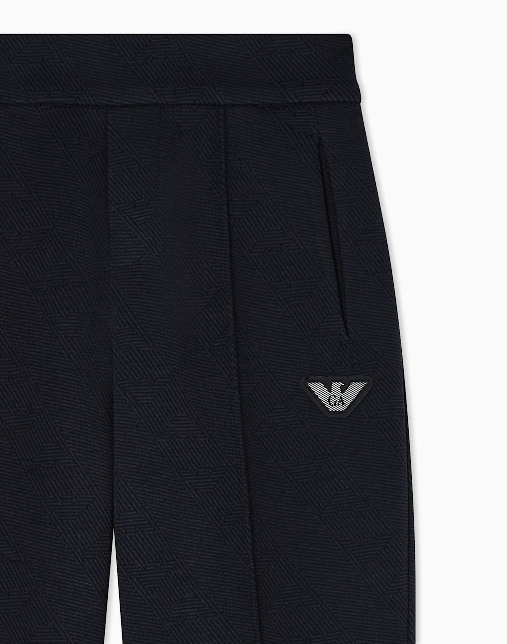 コンフォトフィット-パンツ-ダブルジャジ-ジャカド-ネイビブル--emporio-armani