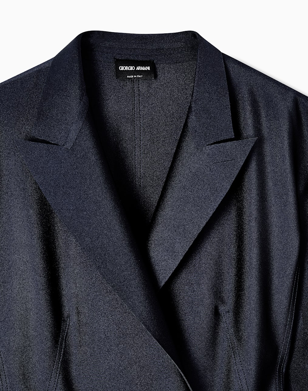 Double-breasted jacket in scuba jersey | Giorgio Armani US