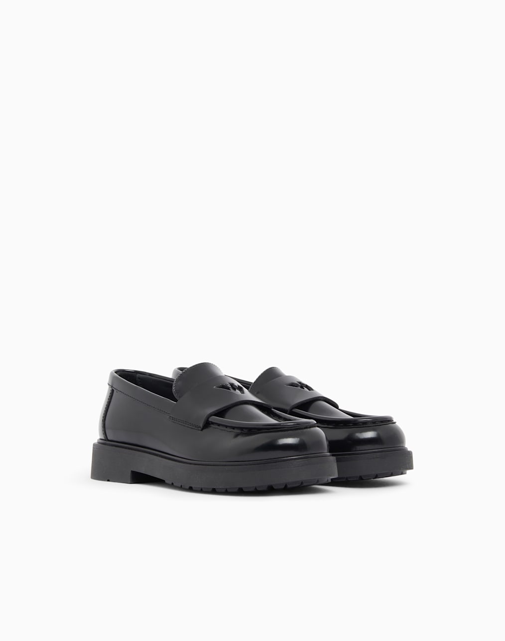 glossy-slip-on-loafers-with-a-penny-strap-and-rubber-sole-블랙--emporio-armani