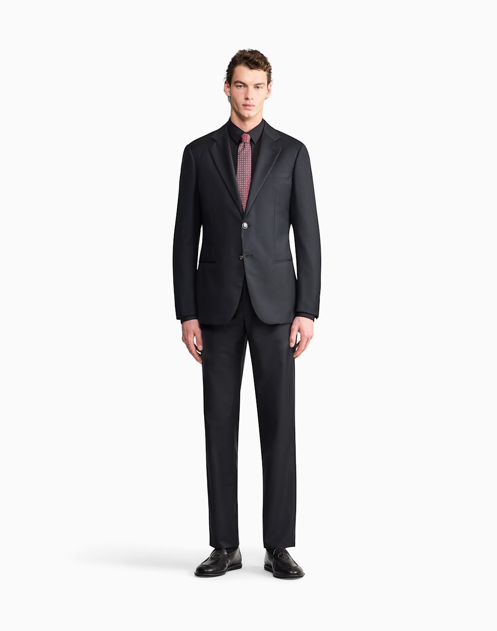 Single-breasted Soho line suit in virgin wool | Giorgio Armani US
