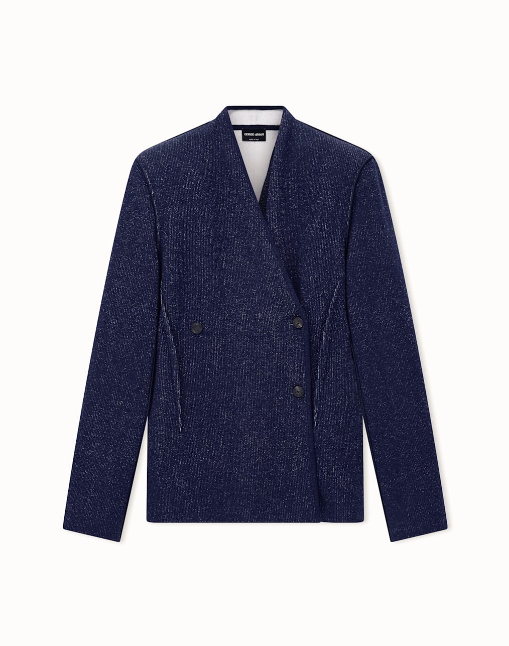 Washed silk single-breasted jacket | Giorgio Armani US