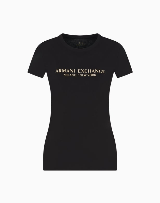 Slim fit T-shirt in pima cotton jersey