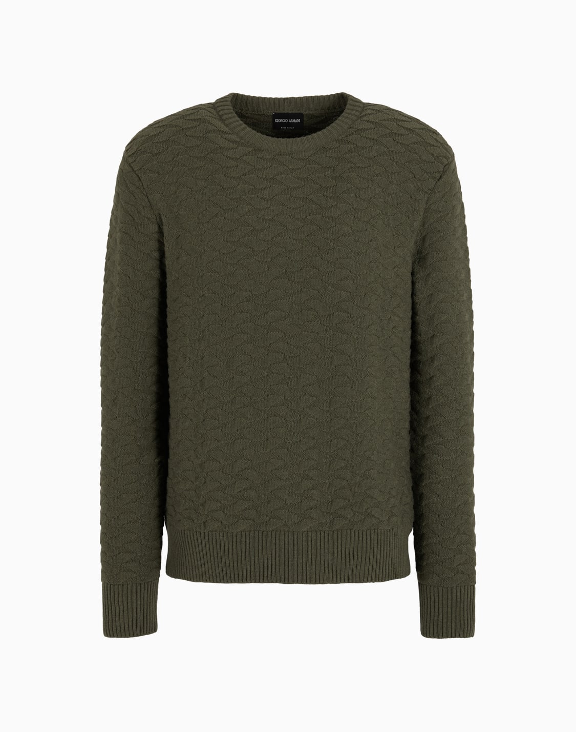 jersey-de-cuello-redondo-de-tejido-jacquard-de-mezcla-de-lana-virgen-verde--giorgio-armani