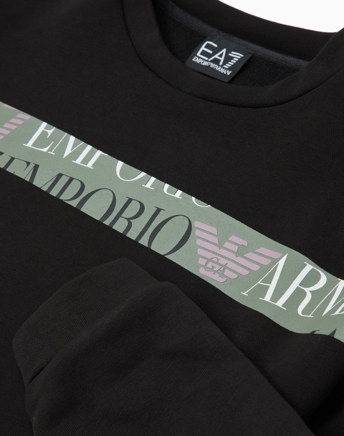 logo-series-girl-cotton-blend-crew-neck-sweatshirt-black--ea7