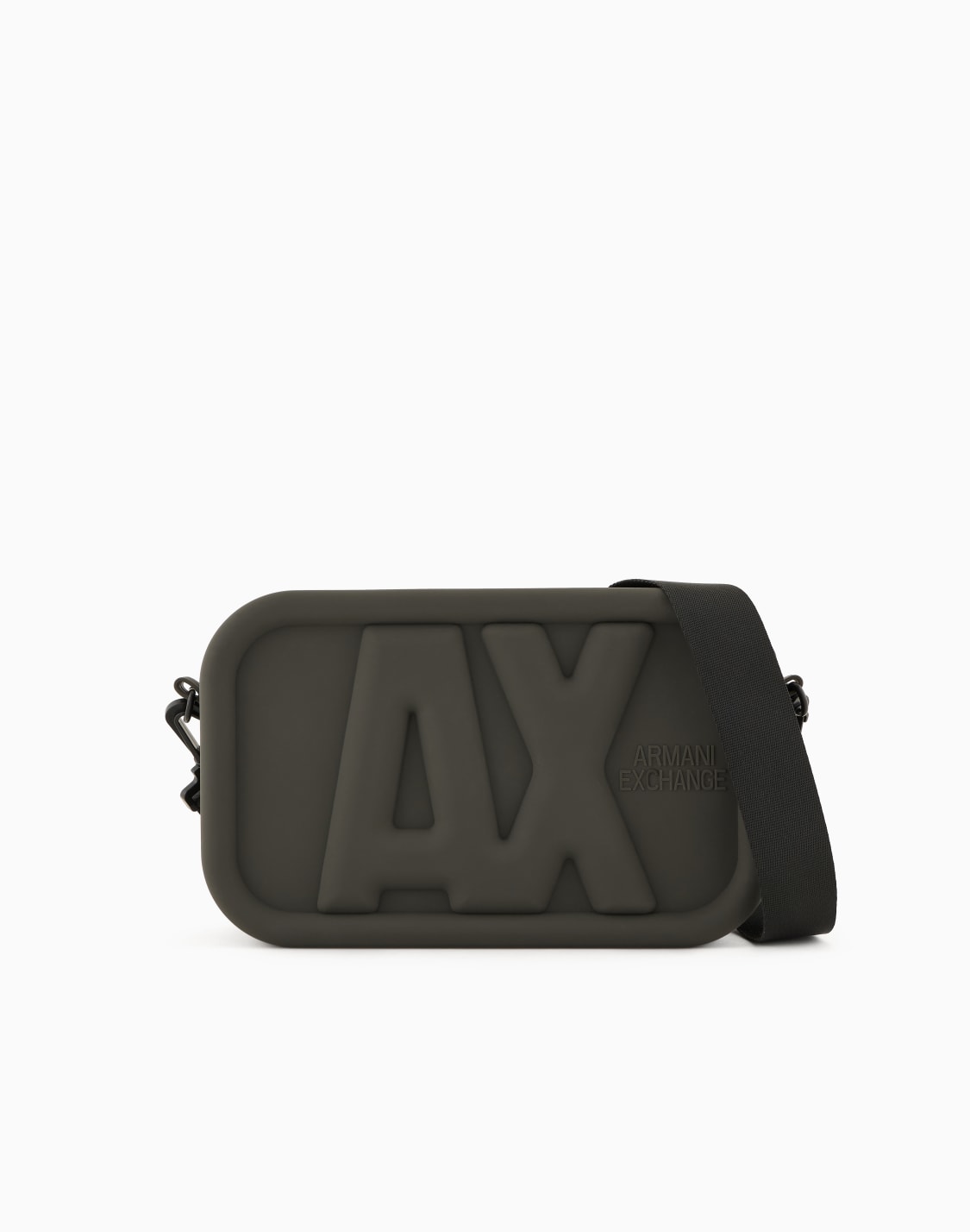silicone-crossbody-bag-with-embossed-logo-brown--armani-exchange