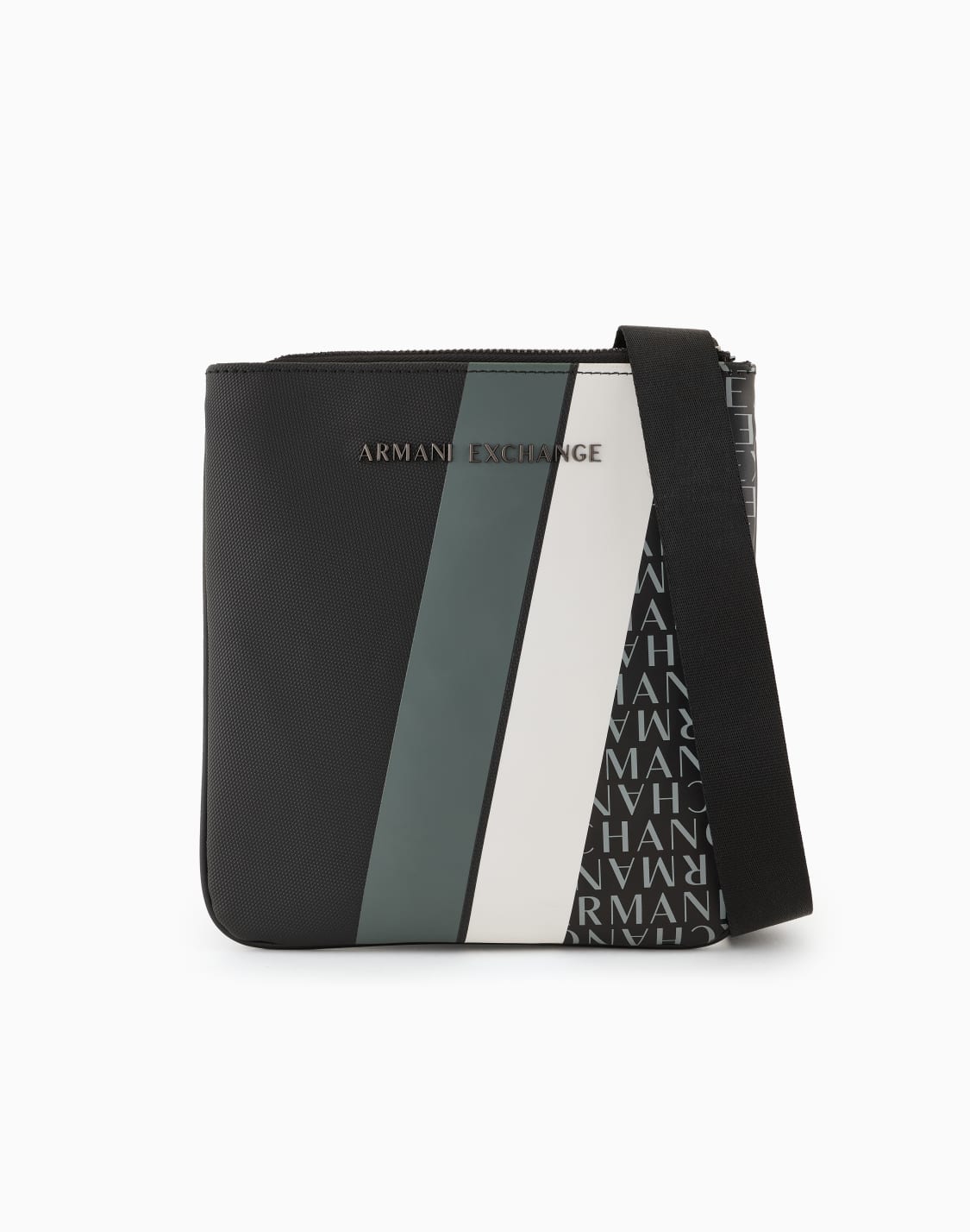 monogram-and-stripe-flat-shoulder-bag-green--armani-exchange