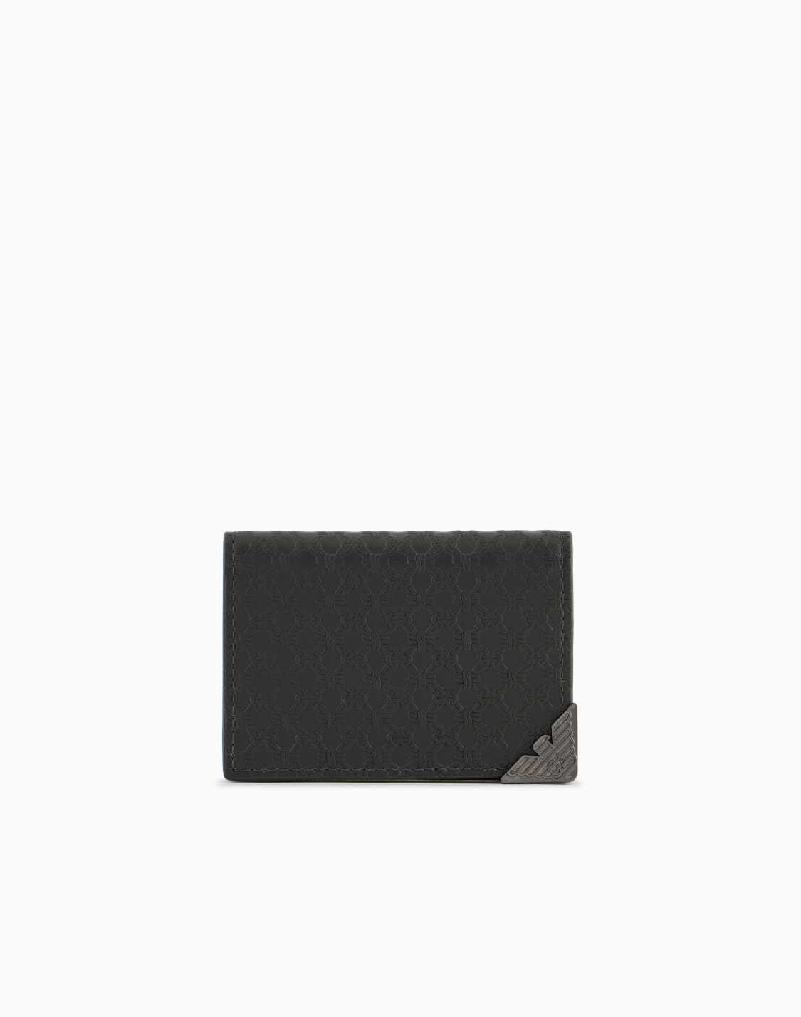 tarjetero-con-solapa-de-piel-con-motivo-integral-en-relieve-verde--emporio-armani
