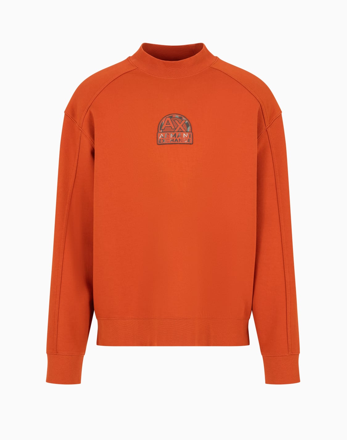stretch-cotton-sweatshirt-with-logo-crest-orange--armani-exchange