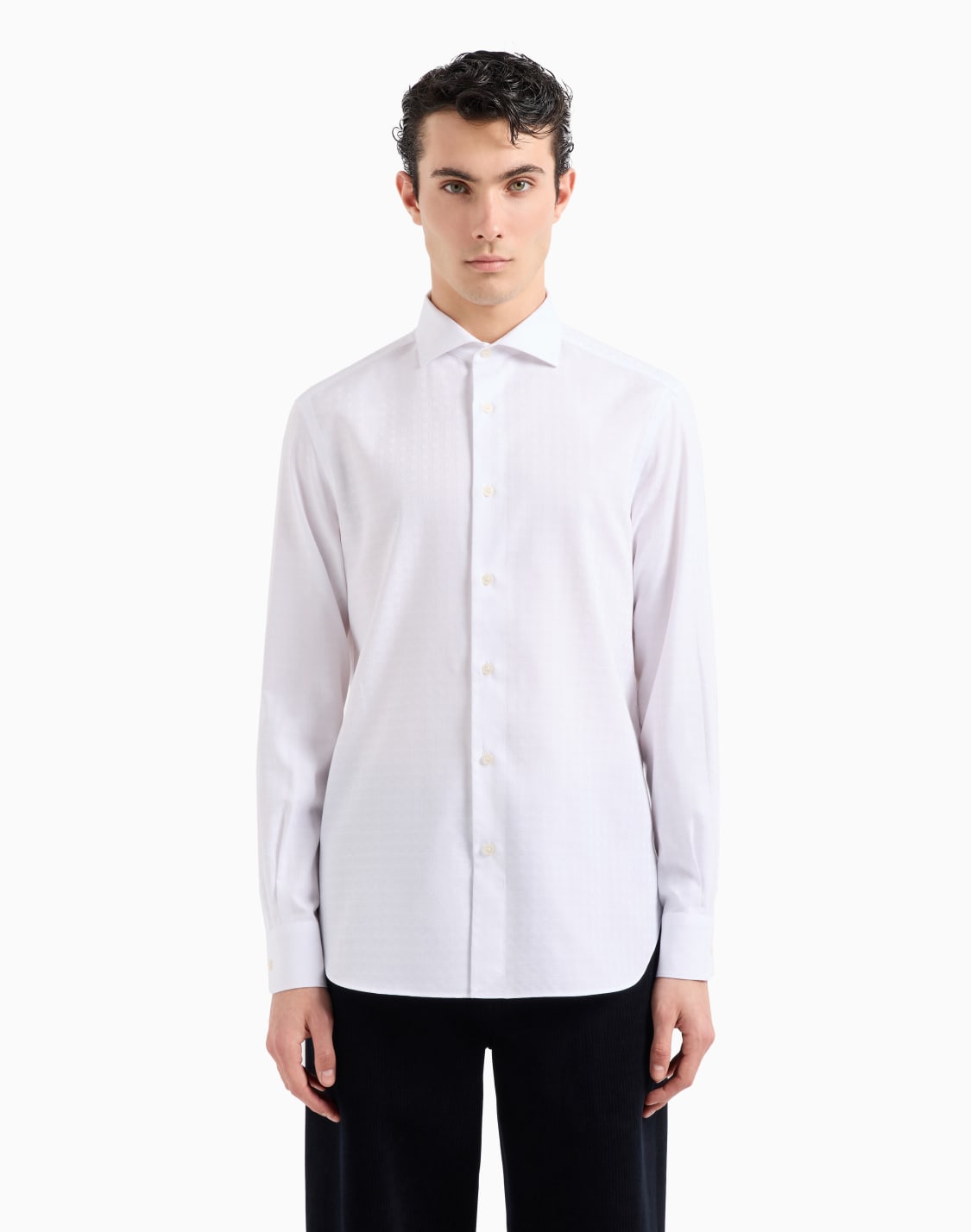 camisa-de-algodn-en-tejido-jacquard-con-fantasa-integral-de-logotipo-blanco--emporio-armani