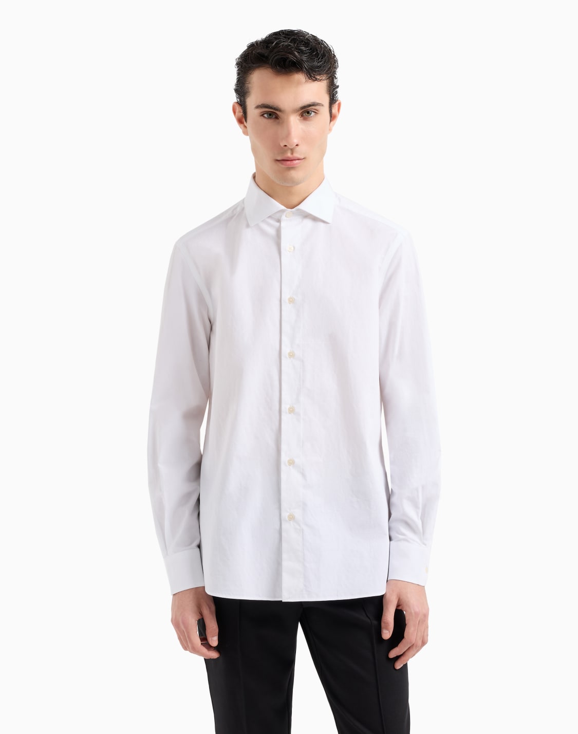 chemise-en-coton-jacquard-fantaisie-logo-all-over-blanc--emporio-armani