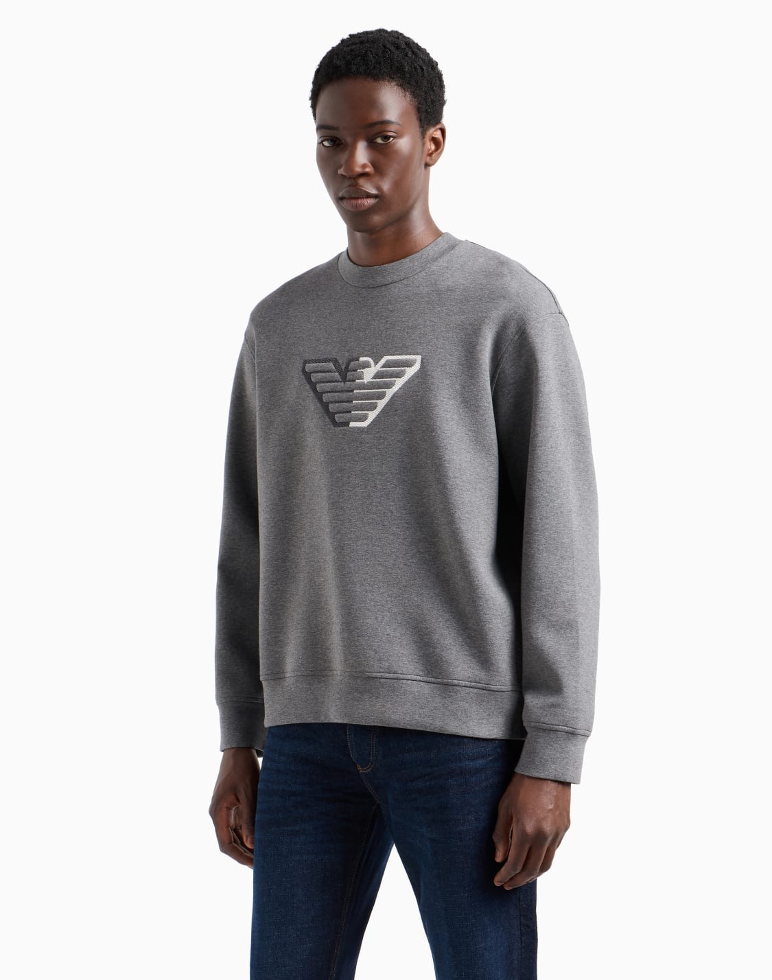 double-jersey-sweatshirt-with-embossed-oversized-eagle-on-a-chevron-background-grey--emporio-armani
