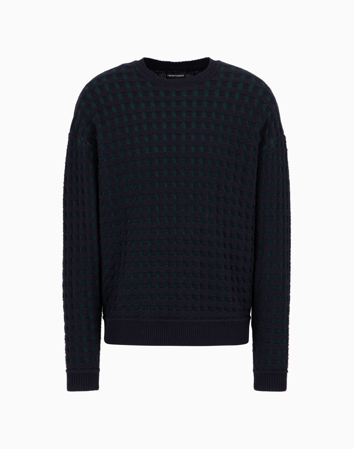 jersey-de-lana-virgen-con-motivo-en-tejido-jacquard-en-relieve-estampado--emporio-armani