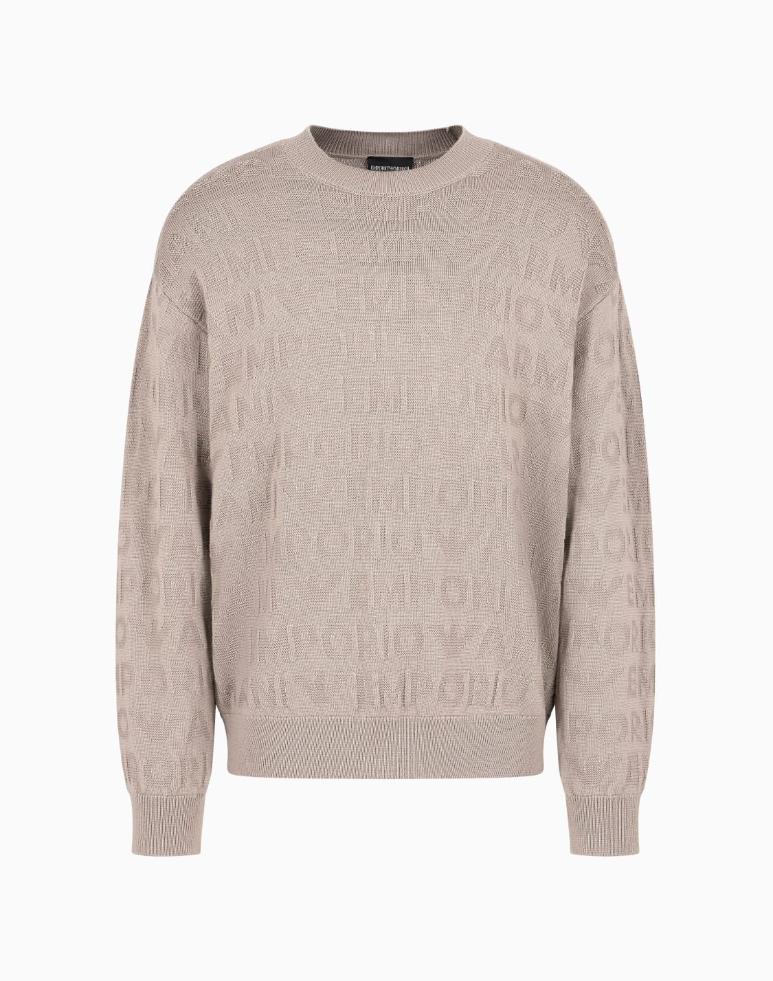 links-stitch-motif-virgin-wool-jumper-with-logo-lettering-intarsia-beige--emporio-armani