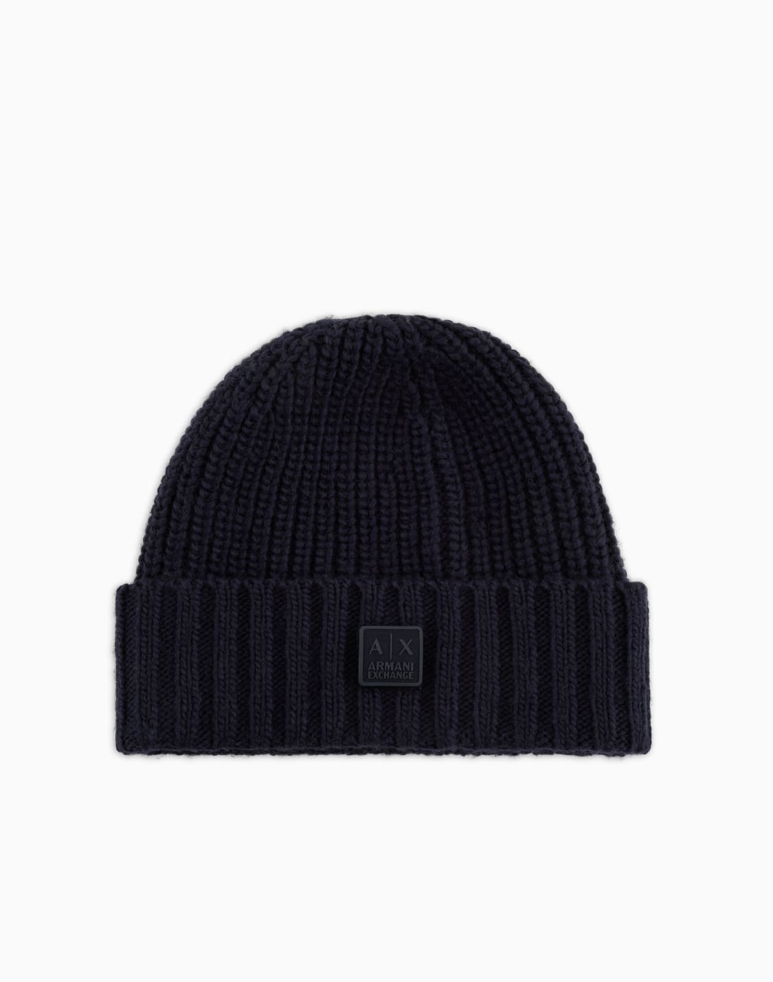 asv-knitted-wool-blend-beanie-navy-blue--armani-exchange