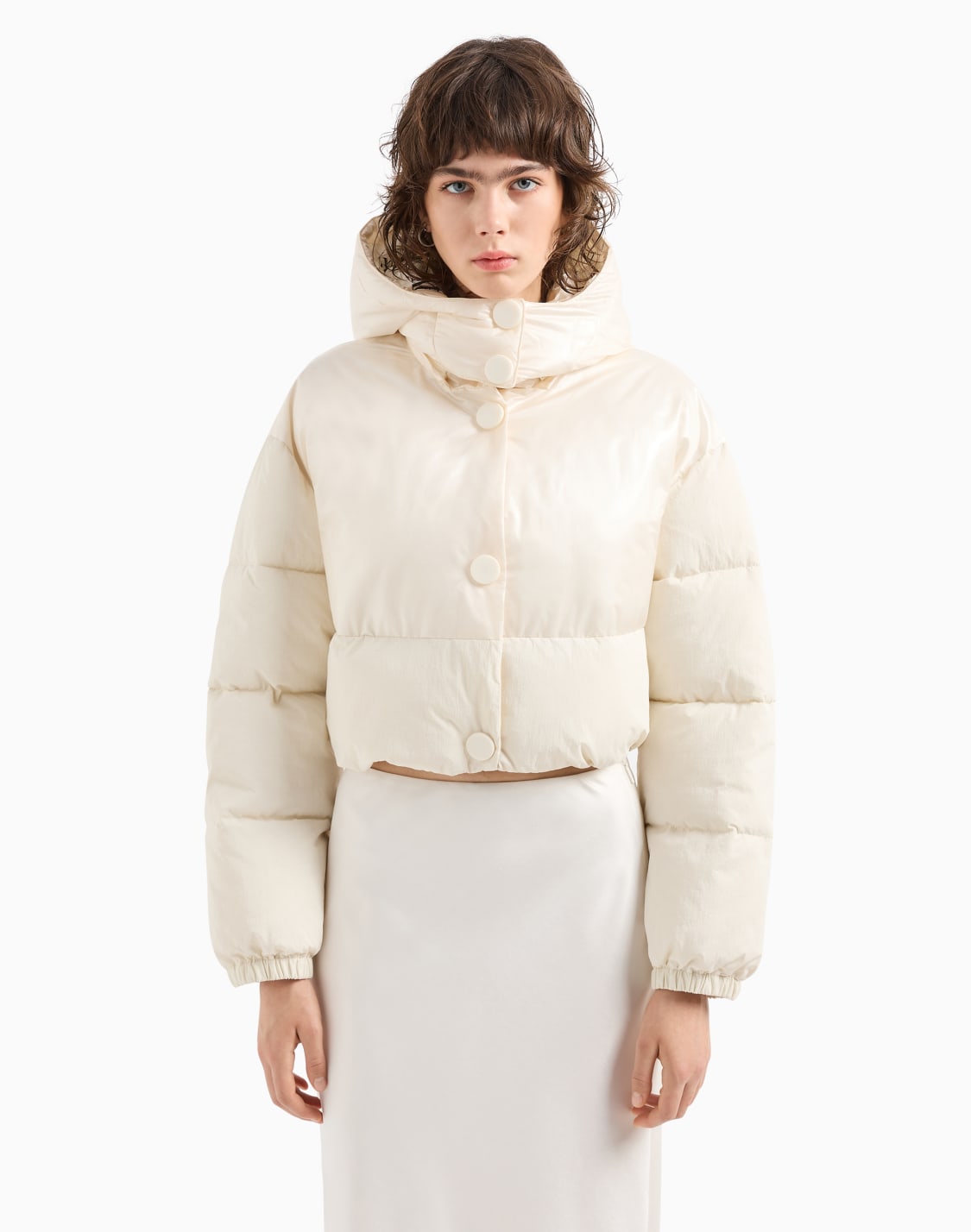 cropped-jacket-in-shiny-crinkle-fabric-with-hood-white--armani-exchange