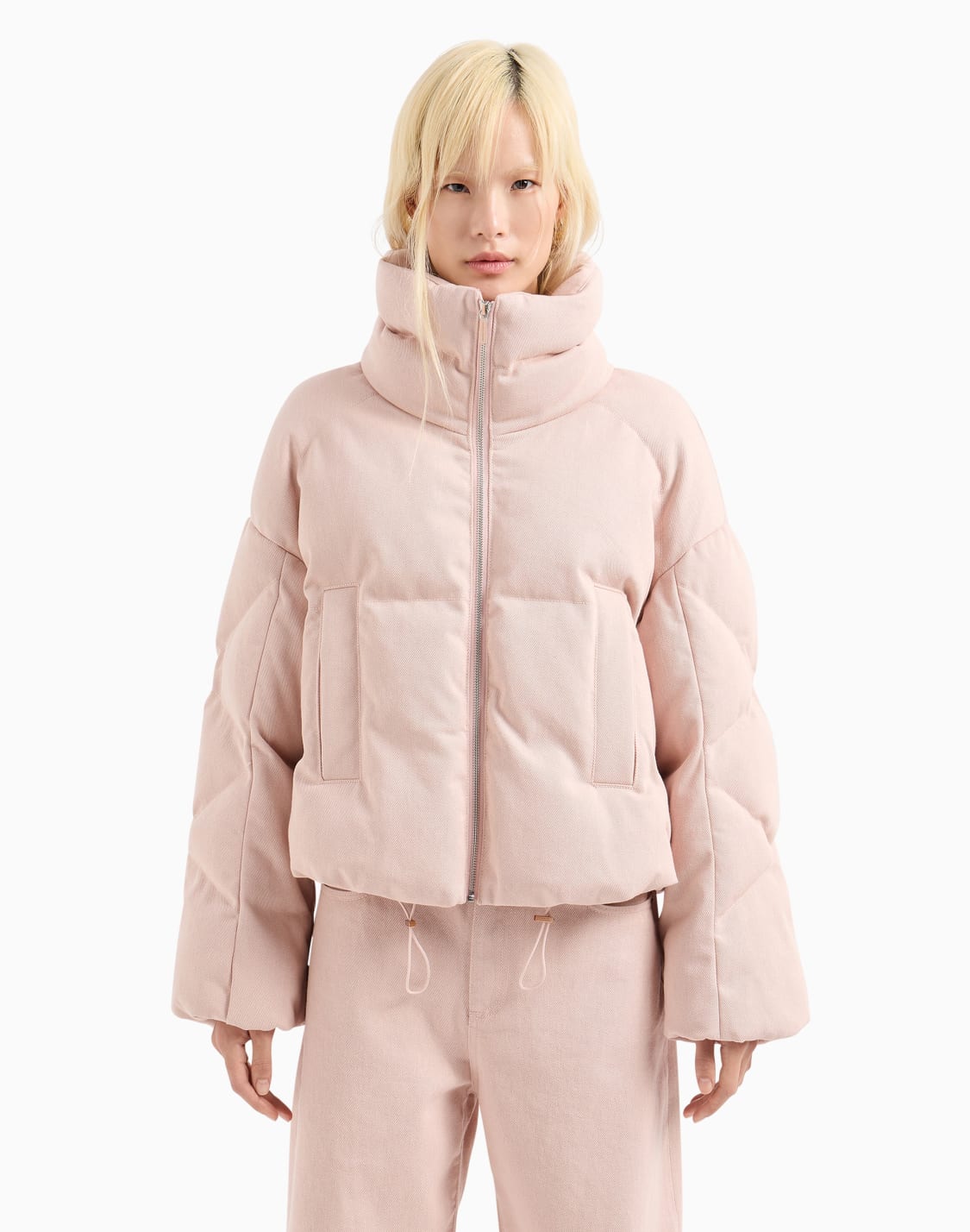 melange-high-neck-short-padded-jacket-pink--armani-exchange