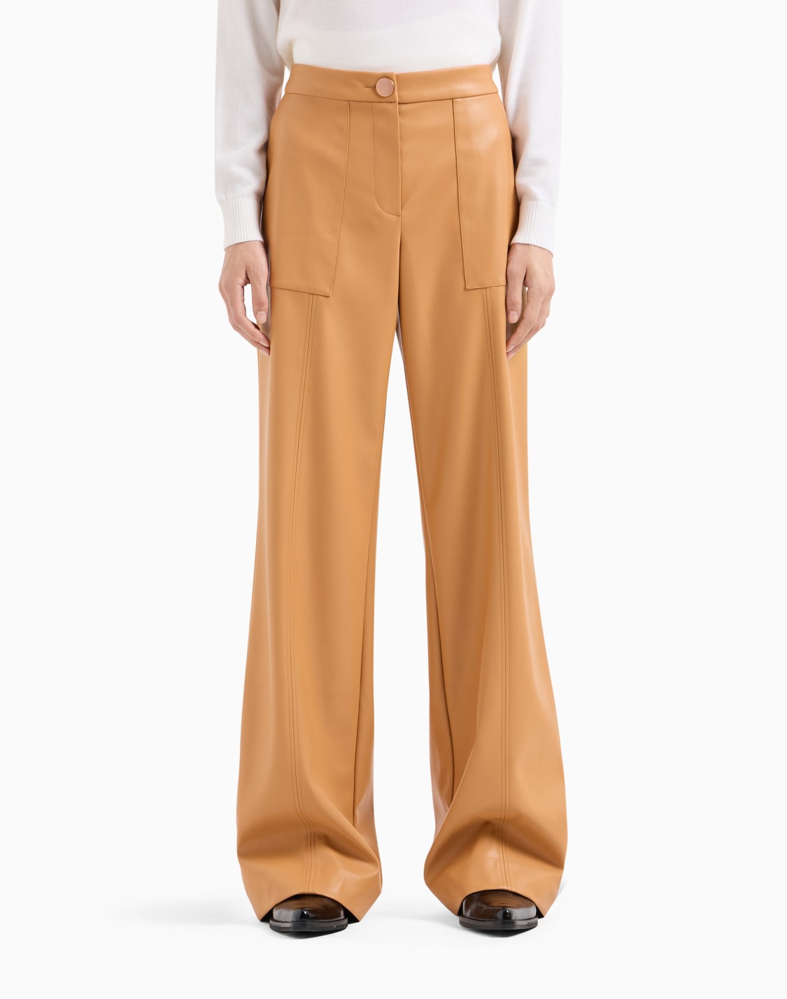 pantaln-ancho-de-tejido-revestido-asv-cmel--armani-exchange