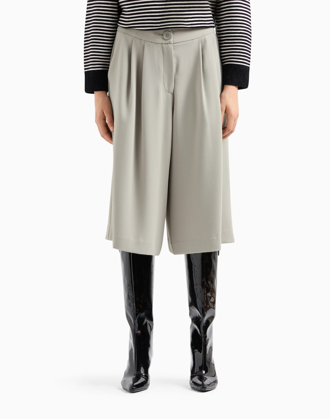 pantaln-34-con-pinzas-en-tejido-asv-coleccin-a-line-gris--armani-exchange