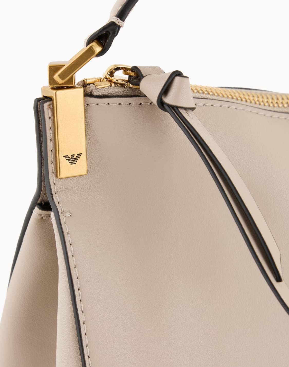 Sac à Main TEXIER En Cuir Lisse Beige - Excellent État Occasion - Livraison Rapide