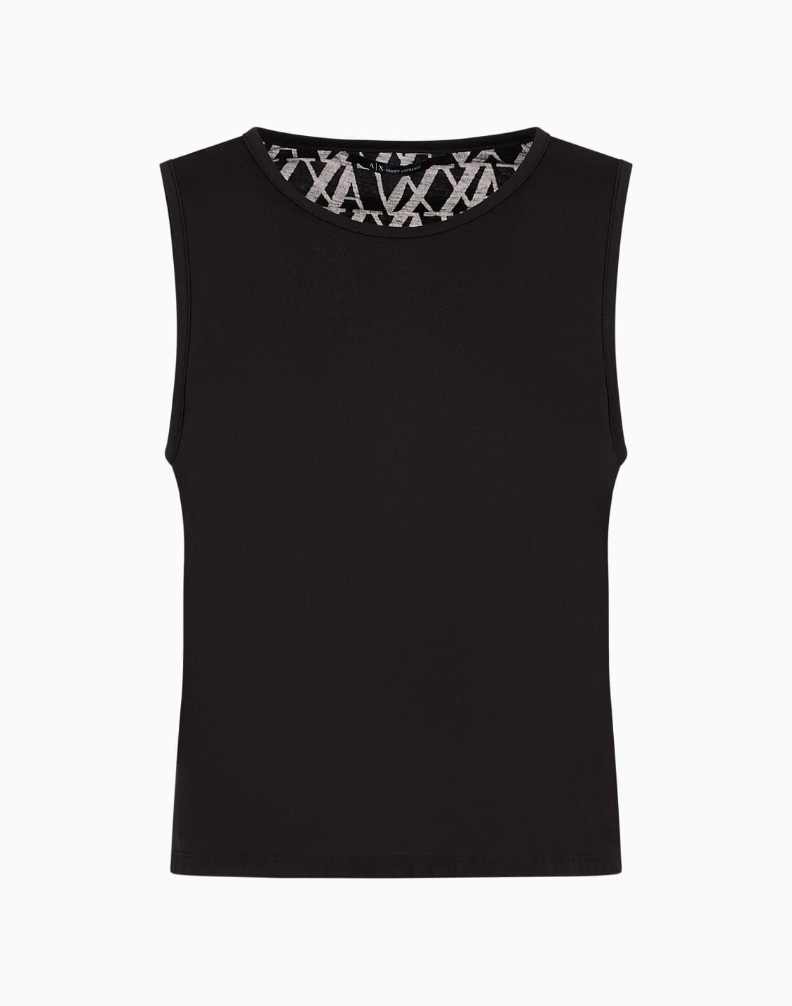 top-with-back-in-flamed-monogram-fabric-black--armani-exchange