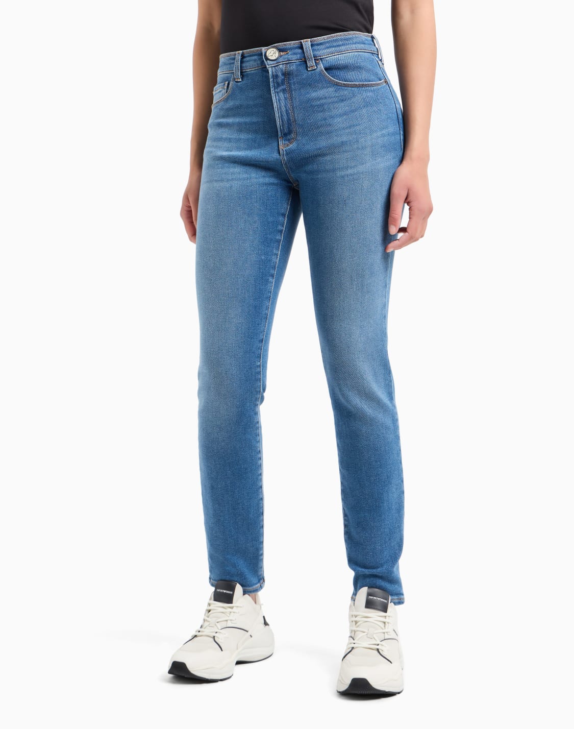 vaqueros-j20-de-cintura-alta-y-pernera-superceida-de-denim-elstico-orgnico-con-aspecto-usado-asv-azul--emporio-armani