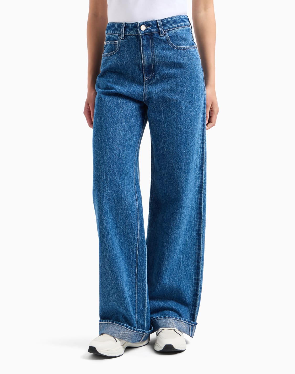 パンツ EMPORIO ARMANI Women Straight Pants 8N2J182DL2Z0941 BLUE Emporio Armani Straight Jeans, female, Blue, Size: W26