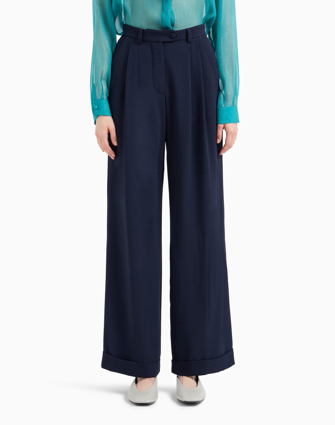 pantalones-con-pinzas-de-sabl-elstico-azul--emporio-armani
